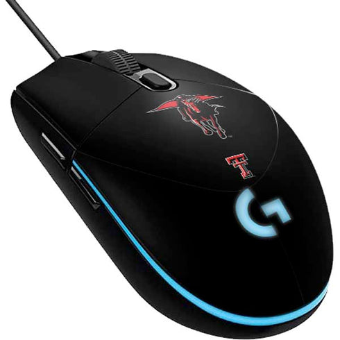 Texas Tech University Red Raiders Logo G203 Prodigy RGB Wired Gaming Mouse Skin